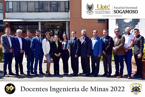 Docentes actuales del programa Ingeniería de Minas 2022
